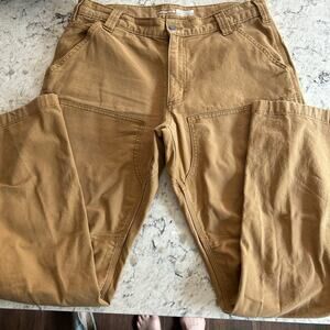 Carhartt Rugged flex 33x32 Double front utility Men Pant- tan